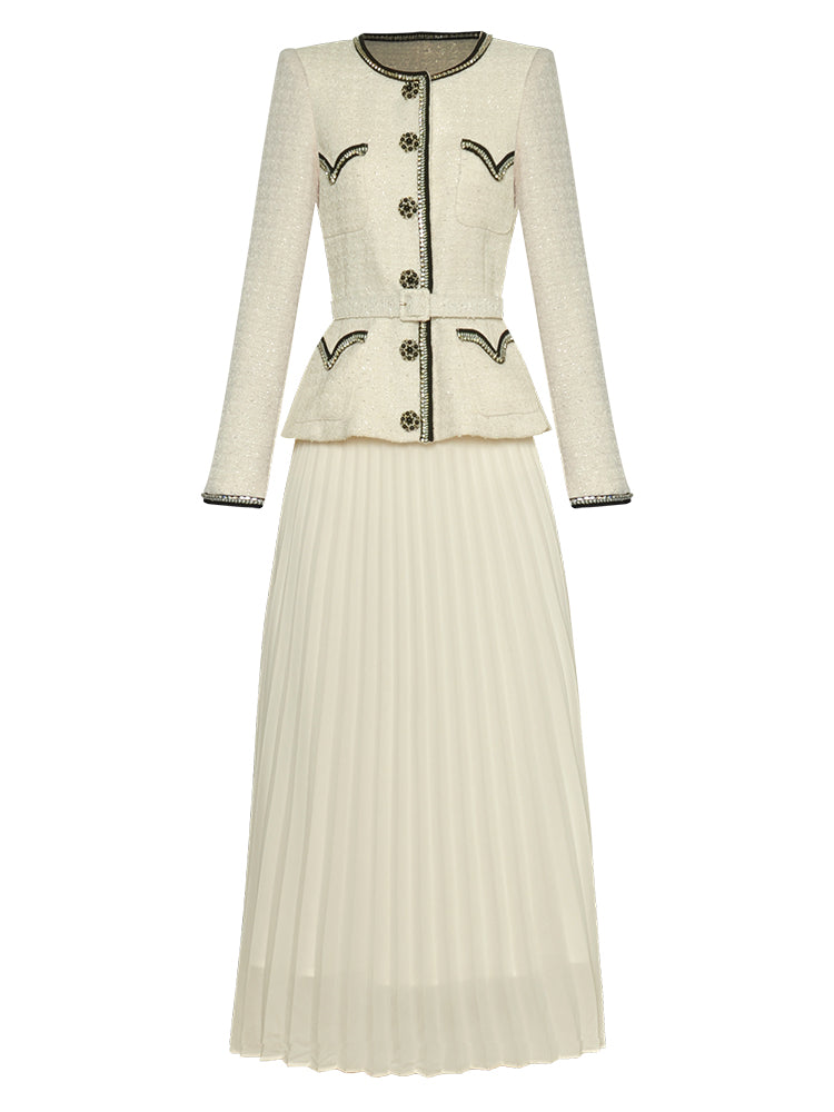 CC Beige Vintage Suit with belt