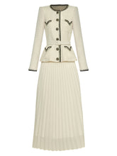 Load image into Gallery viewer, CC Beige Vintage Suit with belt