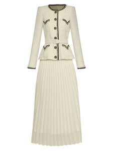 CC Beige Vintage Suit with belt