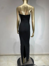 Load image into Gallery viewer, Red Circle Crystal Embellished Bandage Bodycon Maxi Dress