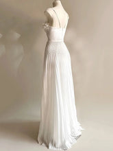 Load image into Gallery viewer, Beautiful Flower, Backless Pleated Maxi Dress