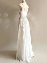 Load image into Gallery viewer, * NEW SUSIE COLLECTION Beautiful Flower, Backless Pleated Maxi Dress