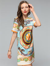 Load image into Gallery viewer, *NEW Animal Print Diamond Vintage Mini Dress