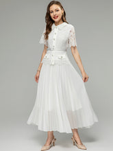 Load image into Gallery viewer, White Lace Midi Dress