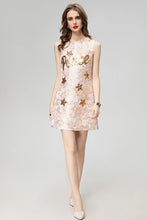 Load image into Gallery viewer, Peace &amp; Stars Mini Sequin Dress