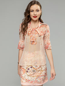 *NEW Rabat shirt & embellished skirt