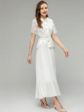 Load image into Gallery viewer, White Lace Midi Dress