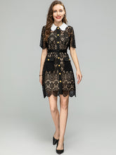 Load image into Gallery viewer, *NEW Elegant Lace Hollow Mini Dress
