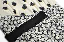 Load image into Gallery viewer, Vintage Print Spliced Midi Dress