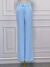 Load image into Gallery viewer, SUSIE COLLECTION Diamonds Feather Lapel Flare Trousers Suit