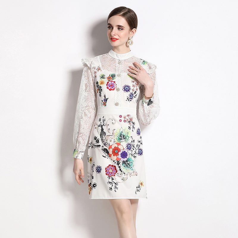 *NEW Flowers & Lace Mini Dress