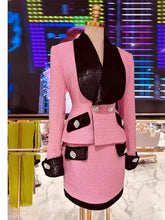 Load image into Gallery viewer, Glam Pink &amp; Black Diamontee Button Suit