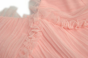 Elegant Ruffle Maxi Dress - Comes in Pink Or Blue