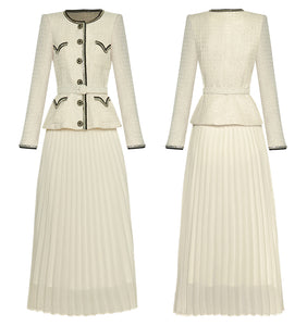 CC Beige Vintage Suit with belt