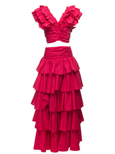 All the Ruffles two piece - comes in Red & Blue