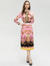 Load image into Gallery viewer, *NEW Strawberry cream print shirt+skirt set