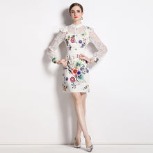 Load image into Gallery viewer, *NEW Flowers &amp; Lace Mini Dress