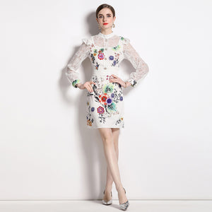 *NEW Flowers & Lace Mini Dress