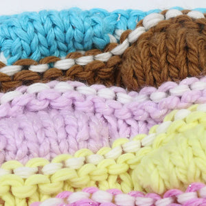 Chunky Colour Block Heavy Knit Cardigan