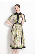 Load image into Gallery viewer, *NEW Short Sleeve Shirt Midi Dress with belt