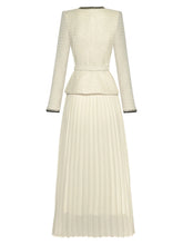 Load image into Gallery viewer, CC Beige Vintage Suit with belt