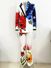 Load image into Gallery viewer, Gorgeous Blooming Floral Printed Blazer &amp; Trouser Set