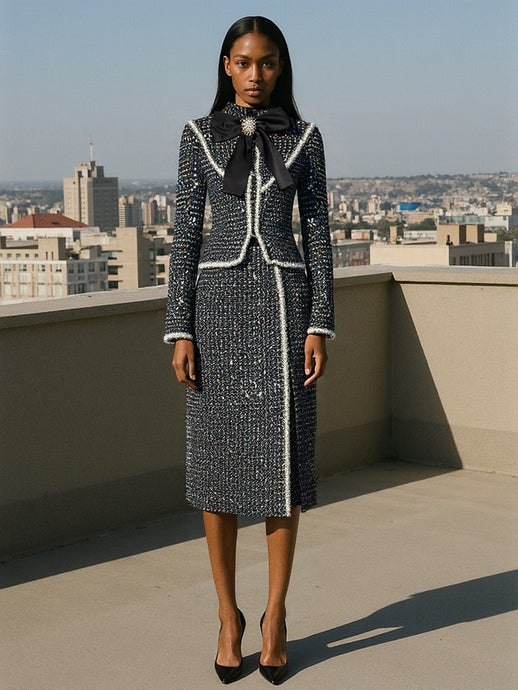 Twinkle tweed two piece set