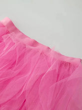 Load image into Gallery viewer, Pink Strapless &amp; Embroidery with Side Split Flounces Skirt