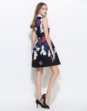 Load image into Gallery viewer, Comino Couture White Collar Floral Sleeveless Dress *WAS £95*