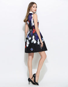 Comino Couture White Collar Floral Sleeveless Dress *WAS £95*