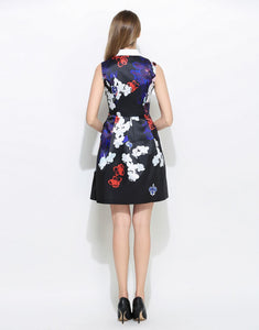 Comino Couture White Collar Floral Sleeveless Dress *WAS £95*