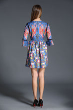Load image into Gallery viewer, Comino Couture Navy Flamingo Dress *WAS £125*