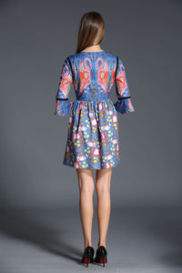 Comino Couture Navy Flamingo Dress *WAS £125*