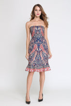 Load image into Gallery viewer, Comino Couture Boob Tube Peplum bottom Dress *WAS £150*