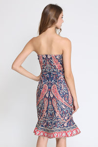 Comino Couture Boob Tube Peplum bottom Dress *WAS £150*