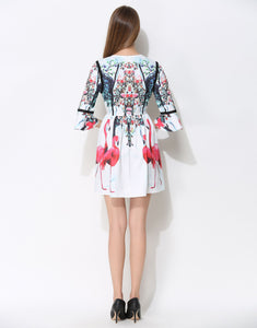 Comino Couture White Flamingo Dress