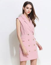 Load image into Gallery viewer, Comino Couture Baby Pink Lucca Waistcoat Dress