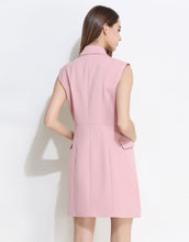 Load image into Gallery viewer, Comino Couture Baby Pink Lucca Waistcoat Dress