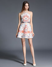 Load image into Gallery viewer, Comino Couture Halterneck Cream Skater Dress *WAS £135*
