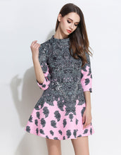 Load image into Gallery viewer, Comino Couture Pink Feather Dress