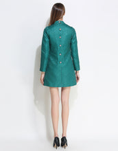 Load image into Gallery viewer, Comino Couture Green Oriental Rose Dress