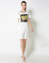 Load image into Gallery viewer, Comino Couture &quot;First Rules No Rules&quot; Sequined T-shirt Dress *WAS £85*