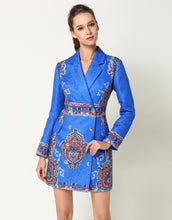 Load image into Gallery viewer, Electric Blue Blazer Dress