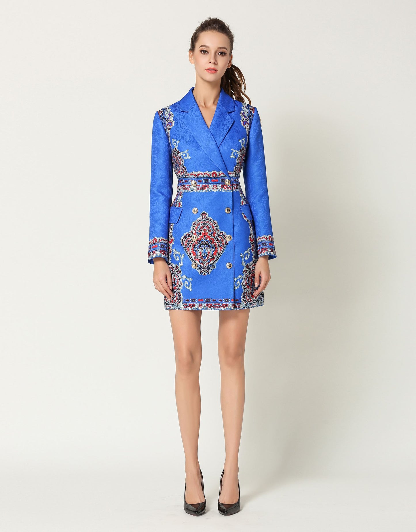 Electric Blue Blazer Dress