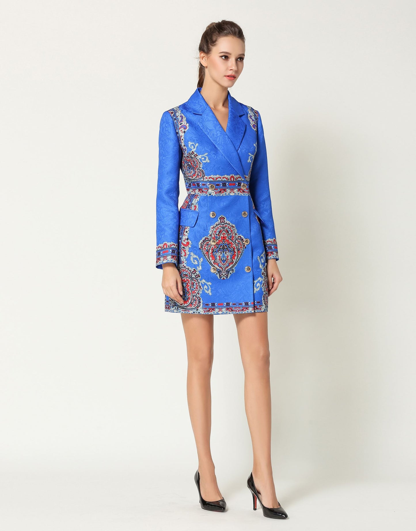Electric Blue Blazer Dress