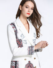 Load image into Gallery viewer, Comino Couture White Blazer Dress