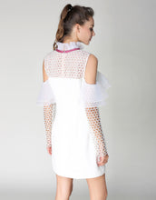 Load image into Gallery viewer, Comino Couture White Cold Shoulder Dress *WAS £155*
