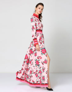 “Let’s Split” Floral Print Maxi Dress
