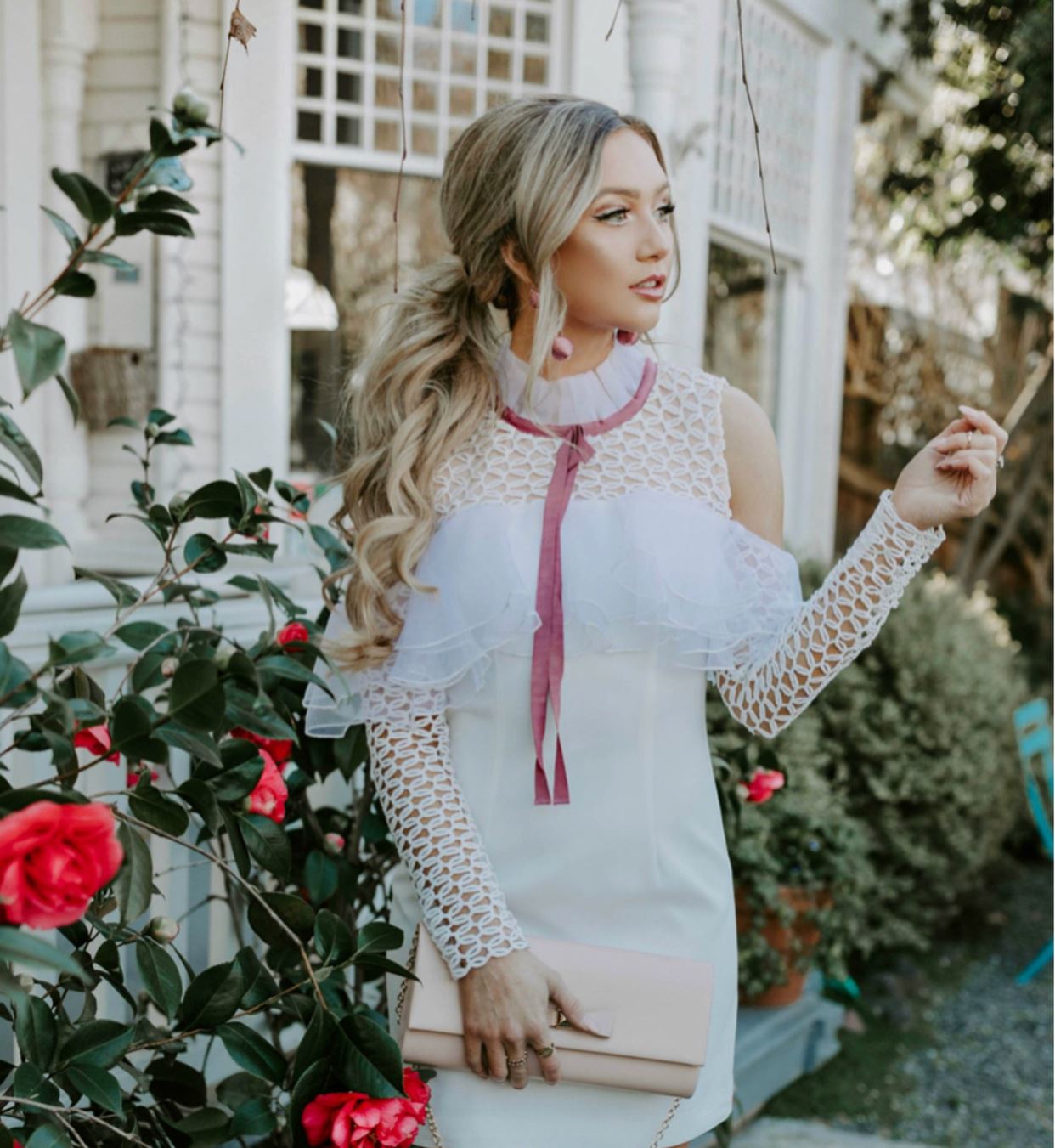 Comino Couture White Cold Shoulder Dress *WAS £155*