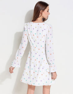 Comino Couture White "Boho Babe" Mini Dress